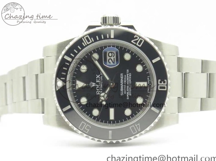 116610 And Best Edition Bracelet Case Submariner 904L SA3135 LN Ceramic Black 1:1 SS DJF 0424